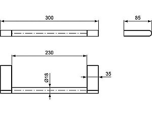 Полотенцедержатель Ideal Standard Connect N1385AA купить в интернет-магазине сантехники Sanbest