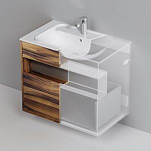 Тумба с раковиной AM.PM Func 80 дуб крафт для ванной в интернет-магазине Sanbest