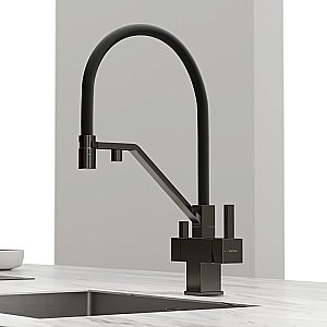 Смеситель для кухни Sancos Loro SC4007GG вороненая сталь купить в интернет-магазине сантехники Sanbest