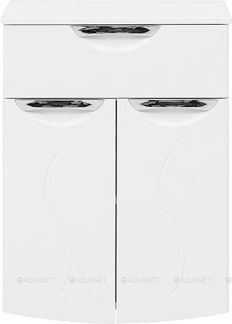 Нижняя тумба Aquanet Асти 50 белый для ванной в интернет-магазине сантехники Sanbest