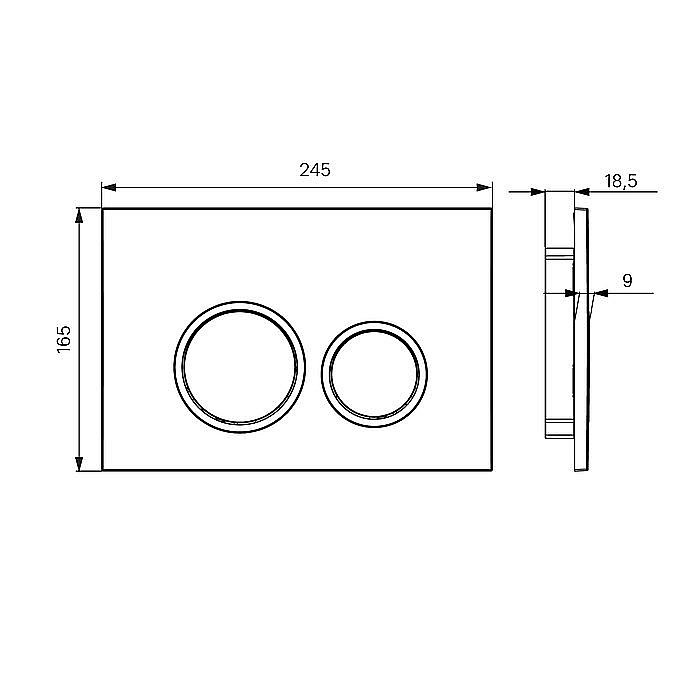Кнопка для инсталляции Iddis Unifix UNI03BCi77 купить в интернет-магазине сантехники Sanbest
