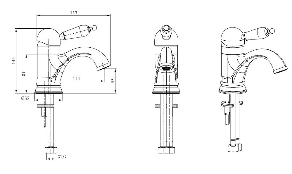 Смеситель для раковины Boheme Medici Ripresa 301 купить в интернет-магазине сантехники Sanbest