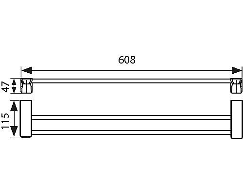 Полотенцедержатель Kaiser KH-4508 бронза купить в интернет-магазине сантехники Sanbest