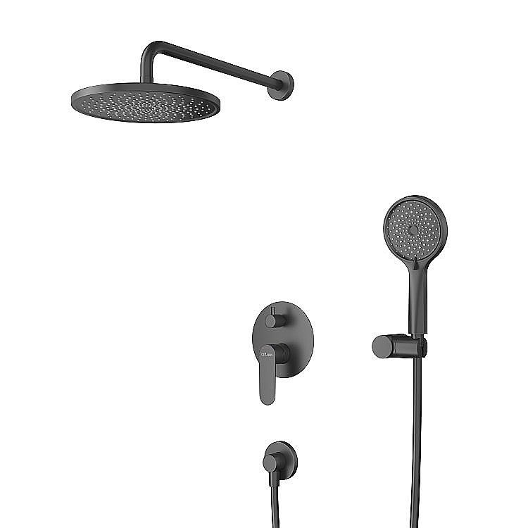 Душевая система Cezares STYLUS STYLUS-DSET-NOP черная матовая купить в интернет-магазине сантехники Sanbest