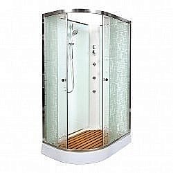 Душевая кабина Deto ЕМ1511 N с гидромассажем правая купить в интернет-магазине сантехники Sanbest