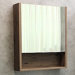 Зеркальный шкаф Comforty Марио 00-00004158 60 дуб темный купить в интернет-магазине сантехники Sanbest