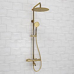 Душевая система WasserKRAFT Sauer A188.263.348.PG Thermo золото купить в интернет-магазине сантехники Sanbest