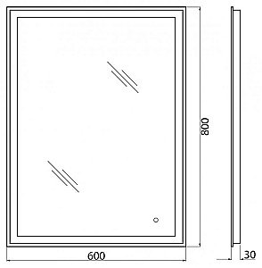 Зеркало BelBagno SPC-GRT-600-800 в ванную от интернет-магазине сантехники Sanbest