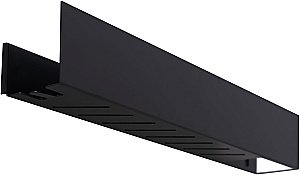 Полка Aquanet Магнум 302221 70 черная матовая, с крючками купить в интернет-магазине сантехники Sanbest