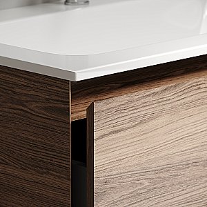 Тумба с раковиной Sancos Marmi 1.0 MR1.080ECH дуб чарльстон для ванной в интернет-магазине Sanbest