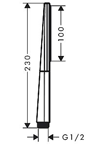 Душевая лейка Hansgrohe Rainfinity 26867000 хром купить в интернет-магазине сантехники Sanbest