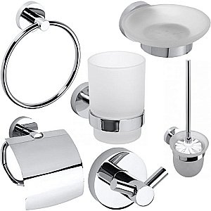 Набор аксессуаров Bemeta Omega 6 204601 хром купить в интернет-магазине сантехники Sanbest