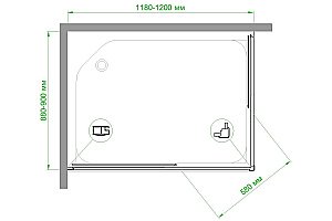 Душевой уголок Royal Bath RB9120HPD-T 120х90 прозрачный купить в интернет-магазине Sanbest