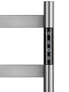 Полотенцесушитель электрический напольный WONZON & WOGHAND ESSEN, Брашированный никель (WW-A407-BR) купить в интернет-магазине сантехники Sanbest