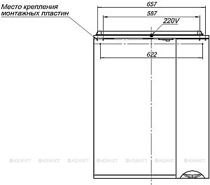 Зеркало со шкафом Aquanet Гретта 70 светлый дуб в ванную от интернет-магазине сантехники Sanbest
