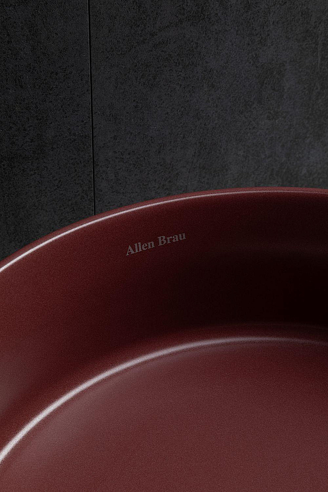 Раковина Allen Brau Fantasy 36 4.11032.BD бордовая матовая купить в интернет-магазине Sanbest