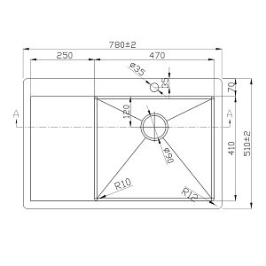 Мойка кухонная Melana ProfLine D7851HB-R графит купить в интернет-магазине сантехники Sanbest