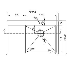 Мойка кухонная Melana ProfLine D7851HB-R графит купить в интернет-магазине сантехники Sanbest