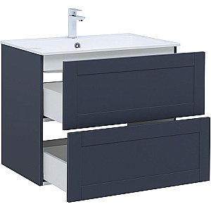 Тумба с раковиной Aquanet Терра 80 313245 маренго для ванной в интернет-магазине Sanbest