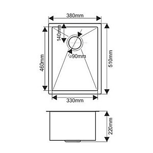 Мойка кухонная Melana ProfLine D5138HG золото купить в интернет-магазине сантехники Sanbest