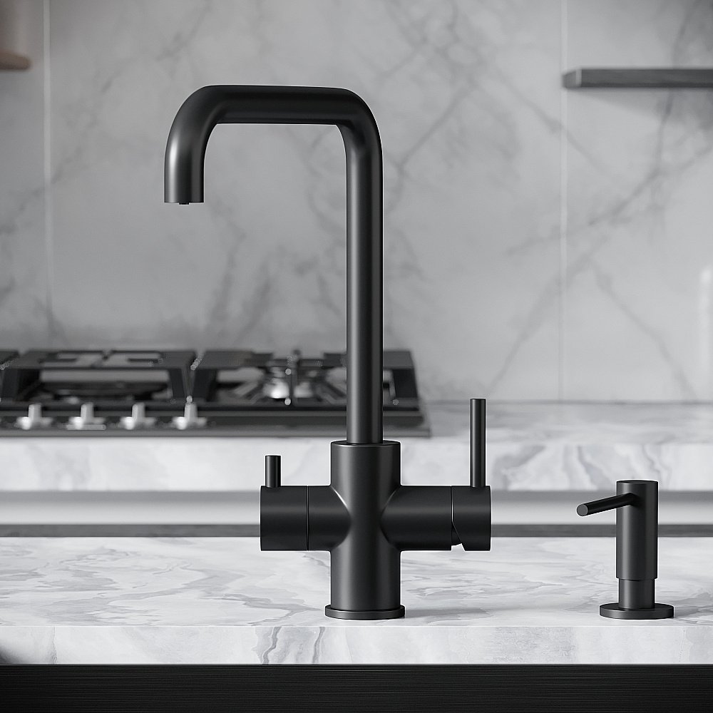 Смеситель для кухни Sancos Vela SC4013MB черный матовый купить в интернет-магазине сантехники Sanbest