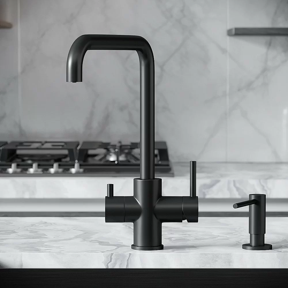 Смеситель для кухни Sancos Vela SC4013MB черный матовый купить в интернет-магазине сантехники Sanbest