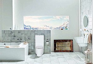 Унитаз напольный Creavit Amorf AF310.00100 белый, с бачком купить в интернет-магазине Sanbest