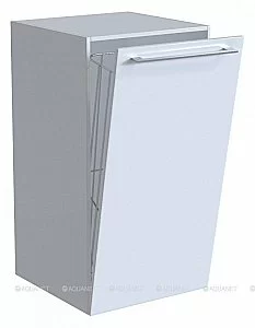 Подвесной шкаф с Б/К De Aqua Тока 167445 35 белая для ванной в интернет-магазине сантехники Sanbest