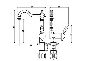 Смеситель для кухни Rav-Slezak LABE L508.5/8CMATC купить в интернет-магазине сантехники Sanbest