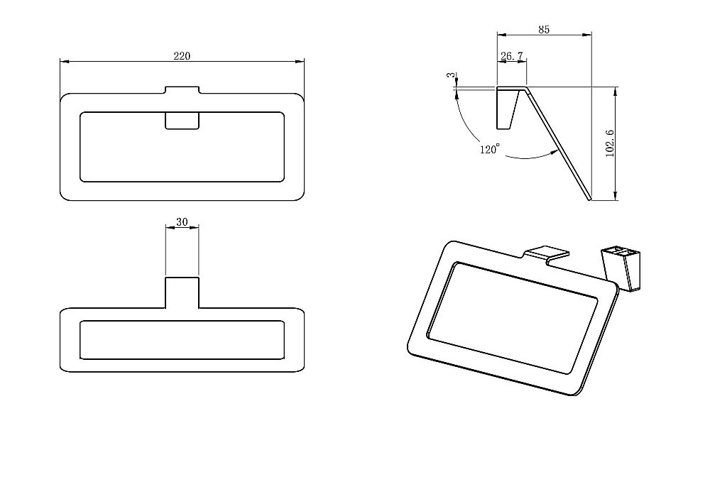 Кольцо для полотенец WONZON & WOGHAND ECLIPSE, Хром (WW-V2201-CR) купить в интернет-магазине сантехники Sanbest
