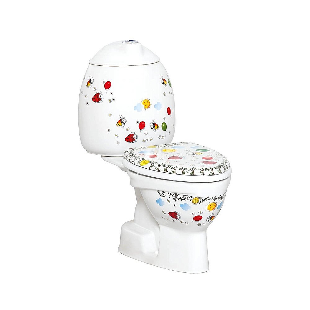 Унитаз детский CREAVIT COCUK CK300-11 белый с декором, с бачком купить в интернет-магазине Sanbest