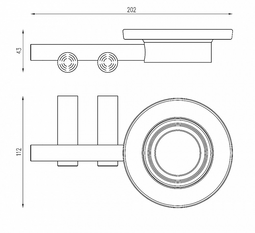 Мыльница Abber Osten 316 AA1858BST сталь брашированная купить в интернет-магазине сантехники Sanbest