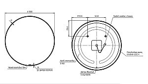 Зеркало Cersanit ECLIPSE 100x100 64149 в ванную от интернет-магазине сантехники Sanbest