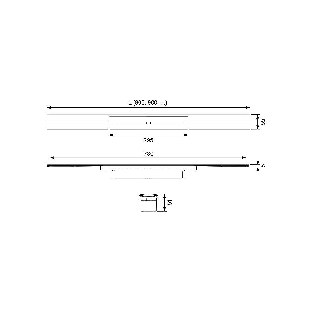 Душевой лоток TECE Drainprofile 670812 80 золото купить в интернет-магазине Sanbest