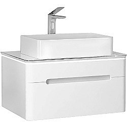 Тумба под раковину Jorno Shine 75 Shi.01.75/P/W белая купить в интернет-магазине сантехники Sanbest