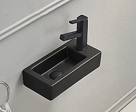 Раковина подвесная Gid Suspendido 36,5 Bm9272 62203L  черная матовая купить в интернет-магазине Sanbest