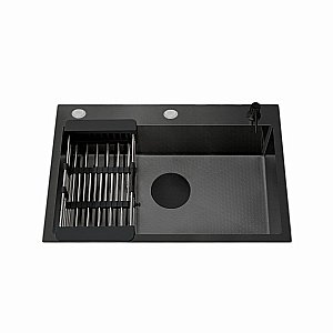 Кухонная мойка CeruttiSpa GLORIA60B nano black CT11258 графит купить в интернет-магазине сантехники Sanbest