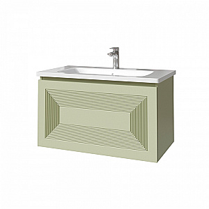 Тумба с раковиной Caprigo Modo-Quarta 100 с интегрированной ручкой, цвет на выбор для ванной в интернет-магазине Sanbest