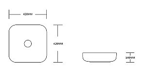 Раковина накладная CeruttiSpa 42 CR2677  черная матовая купить в интернет-магазине Sanbest