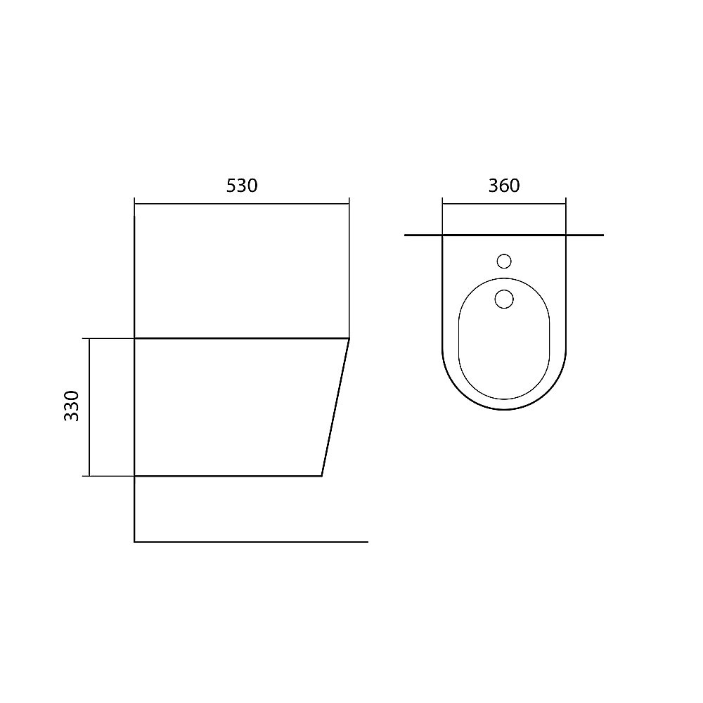 Биде Aquatek Вега AQ1057-MW белый матовый купить в интернет-магазине Sanbest