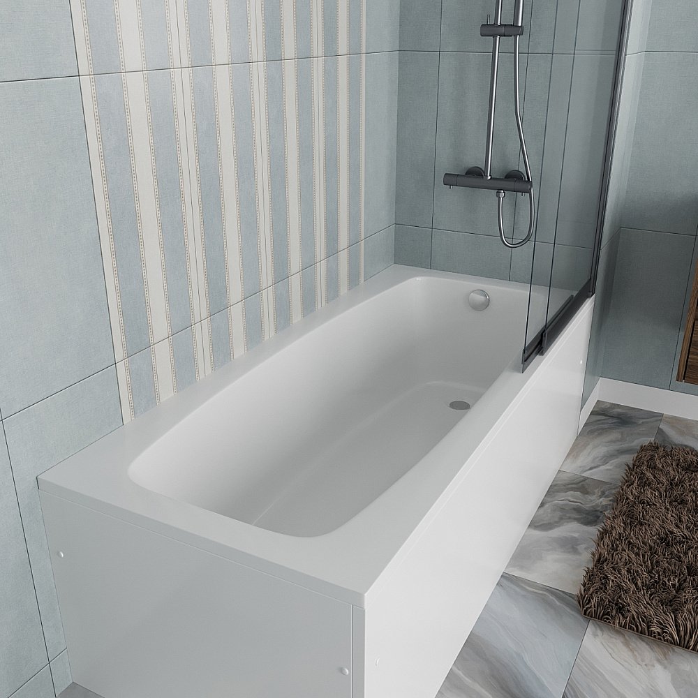 Ванна акриловая Vincea VBT-2S170-FR 170x75 белая с каркасом купить в интернет-магазине Sanbest
