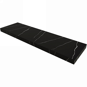 Столешница Armadi Art FLAT NERO MARQUINA 869-140-NM 140 черный мрамор для ванной в интернет-магазине сантехники Sanbest