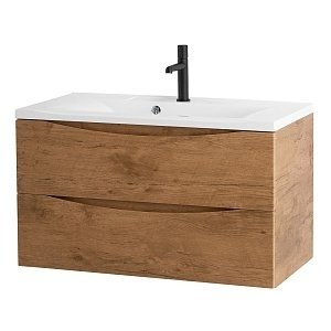 Тумба с раковиной Belbagno MARINO 100 подвесная Rovere Nature для ванной в интернет-магазине Sanbest