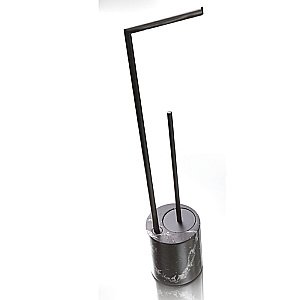 Стойка для ванной Bertocci Carrarino 124 4420 0800 черный мрамор/черный матовый купить в интернет-магазине сантехники Sanbest