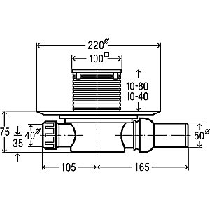 Душевой трап с решеткой Magliezza 960-BR бронза купить в интернет-магазине Sanbest