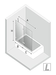 Шторка для ванны NEW TRENDY AVEXA 130 купить в интернет-магазине Sanbest