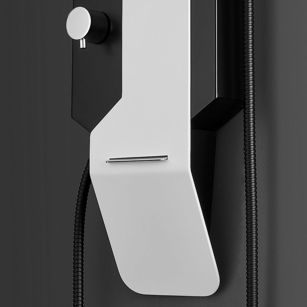 Душевая панель Black&White Gravity GR028 черная/белый купить в интернет-магазине сантехники Sanbest