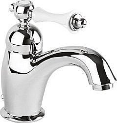 Смеситель для раковины Cezares Margot LSM1-01 N хром/ручка черная купить в интернет-магазине сантехники Sanbest