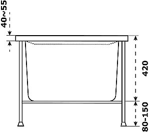 Ванна Azario Бали 180х80 БАВ0105 белая купить в интернет-магазине Sanbest