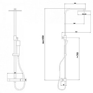 Душевая система ABBER Daheim AF8260NGL никель купить в интернет-магазине сантехники Sanbest